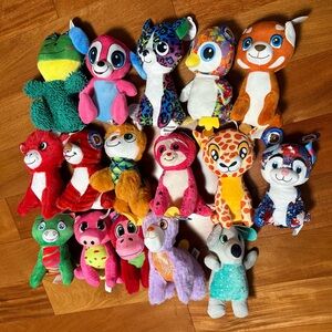 Colorful Plush Animal Toy Set of 5